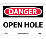NMC D459 Danger Open Hole Sign