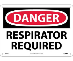 NMC D464 Danger Respirator Required Sign