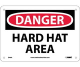 NMC D46 Danger Hard Hat Area Sign