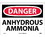NMC 10" X 14" Vinyl Safety Identification Sign, Anhydrous Ammonia, Price/each