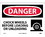 NMC 10" X 14" Vinyl Safety Identification Sign, Chock Wheels Before Loading.., Price/each