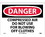 NMC 10" X 14" Vinyl Safety Identification Sign, Compressed Air Do Not Use Fo.., Price/each