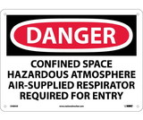 NMC D489 Danger Confined Space Hazardous Atmosphere Sign
