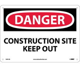 NMC D491 Danger Construction Site Keep Out Sign