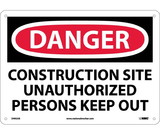 NMC D492 Danger Construction Site Sign