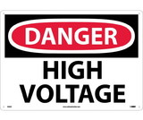NMC D49LF Large Format Danger High Voltage Sign