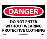 NMC D502 Danger Do Not Enter Wear Protective Clothing Sign