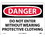 NMC 10" X 14" Vinyl Safety Identification Sign, Do Not Enter Without Wearing.., Price/each