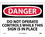 NMC 10" X 14" Vinyl Safety Identification Sign, Do Not Operate Controls Whil.., Price/each