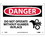 NMC 10" X 14" Vinyl Safety Identification Sign, Do Not Operate Without Guard.., Price/each