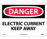 NMC D514 Electric Current Keep Away Sign