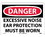NMC 10" X 14" Vinyl Safety Identification Sign, Excessive Noise Ear Protect.., Price/each