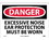 NMC 10" X 14" Vinyl Safety Identification Sign, Excessive Noise Ear Protect.., Price/each