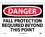 NMC 10" X 14" Vinyl Safety Identification Sign, Fall Protection Required Bey.., Price/each