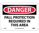 NMC D529 Danger Fall Protection Required In This Area Sign