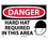 NMC 14" X 20" Plastic Safety Identification Sign, Hard Hats Required In This.., Price/each