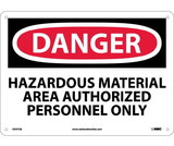 NMC D547 Danger Hazardous Material Area Sign