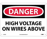 NMC D552 Danger High Voltage On Wires Above Sign