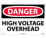 NMC D553LF Large Format Danger High Voltage Overhead Sign