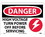 NMC 10" X 14" Vinyl Safety Identification Sign, High Voltage Turn Power Off.., Price/each