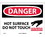 NMC 10" X 14" Vinyl Safety Identification Sign, Hot Surface Do Not Touch, Price/each