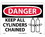 NMC 10" X 14" Vinyl Safety Identification Sign, Keep All Cylinders Chained, Price/each