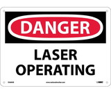 NMC D569 Danger Laser Operating Sign
