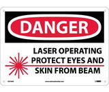 NMC D570 Danger Laser Operating Sign