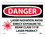 NMC 10" X 14" Vinyl Safety Identification Sign, Laser Radiation Avoid Direct.., Price/each