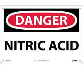 NMC D584 Danger Nitric Acid Sign