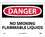 NMC 10" X 14" Vinyl Safety Identification Sign, No Smoking Flammable Liquids, Price/each