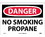 NMC 10" X 14" Vinyl Safety Identification Sign, No Smoking Propane, Price/each