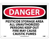 NMC D598 Danger Pesticide Storage Area Keep Out Sign