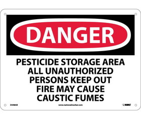 NMC D598 Danger Pesticide Storage Area Keep Out Sign