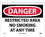 NMC 10" X 14" Vinyl Safety Identification Sign, Restricted Area No Smoking A.., Price/each