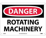 NMC D608 Danger Rotating Machinery Sign