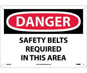 NMC D609 Safety Belts Required In Th.. Sign