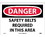 NMC 10" X 14" Vinyl Safety Identification Sign, Safety Belts Required In Th.., Price/each