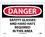 NMC 10" X 14" Vinyl Safety Identification Sign, Safety Glasses And Hard Hats.., Price/each