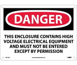 NMC D617 Danger High Voltage Sign