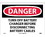 NMC 10" X 14" Vinyl Safety Identification Sign, Turn Off Battery Charger Be.., Price/each