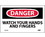 NMC D621LBL Danger Watch Your Hands And Fingers Label, Adhesive Backed Vinyl, 3" x 5", Price/5/ package