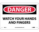 NMC D621 Danger Watch Your Hands And Fingers Sign