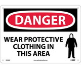 NMC D628 Wear Protective Clothing In.. Sign