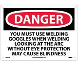 NMC D631 Danger Wear Ppe When Welding Sign