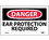 NMC D638LBL Danger Ear Protection Required Label, Adhesive Backed Vinyl, 3" x 5", Price/5/ package
