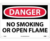 NMC D648 Danger No Smoking Or Open Flame Sign