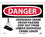 NMC 10" X 14" Vinyl Safety Identification Sign, Overhead Crane Crush Hazard Stay, Price/each