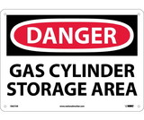 NMC D657 Danger Gas Cylinders Storage Area Sign
