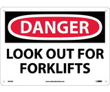 NMC D65 Danger Look Out For Fork Lifts Sign